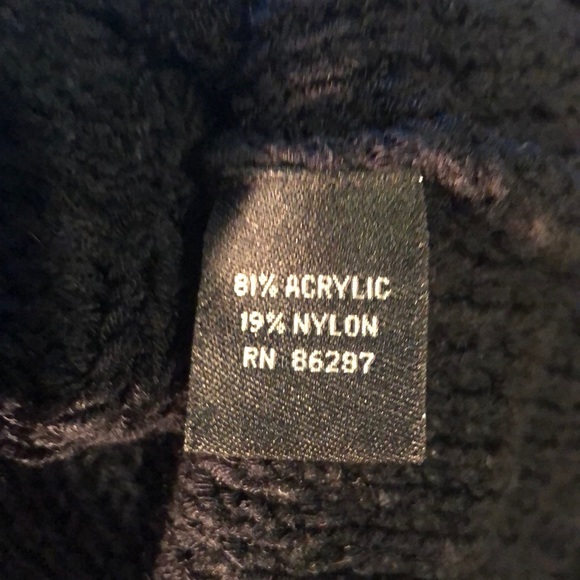 BCBGMAXAZRIA Black Sweater Dress L - Picture 6 of 6